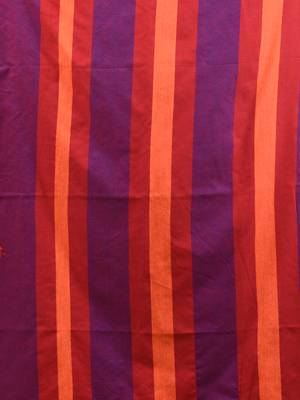 Purple cotton handspun soft saree with texture borders 4
