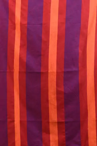Purple cotton handspun soft saree with texture borders