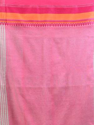 Mint green cotton handspun soft saree with texture borders 4