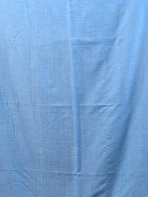 Sky blue mulmul cotton soft saree with zari borders Without blouse 4