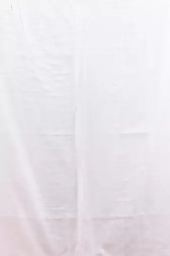 White mulmul cotton soft saree with zari borders Without blouse