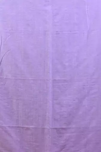 Violet mulmul cotton soft saree with zari borders Without blouse