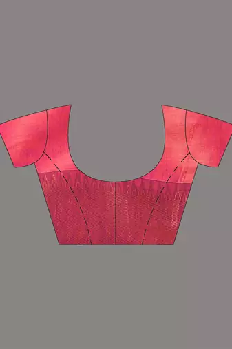 Pink tissue soft saree with zari borders