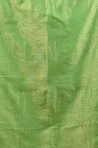 Green tissue soft saree with zari borders