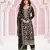 Black embroidered pure jacquard viscos pakistani salwar suit