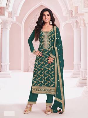 Rama embroidered pure jacquard viscos salwar suit 1