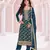 Blue embroidered pure jacquard viscos pakistani salwar suit