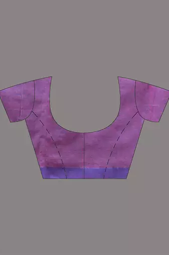 Violet cotton handspun soft saree with sequined work