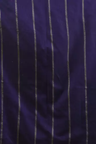 Purple cotton handspun soft saree with stripe pattern