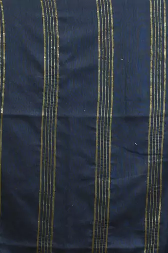 Corn yellow cotton soft saree with zari stripe pallu