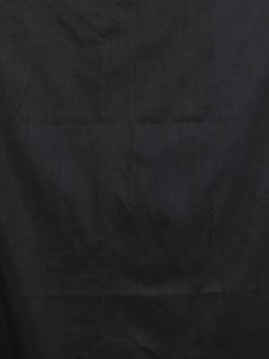 Mastard cotton soft saree with contrast black pallu 4