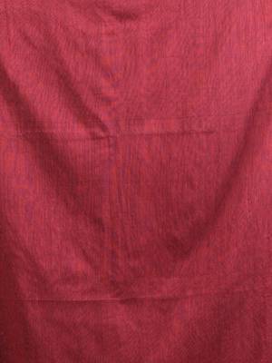 Mustard cotton soft saree with contrast magenta pallu 4