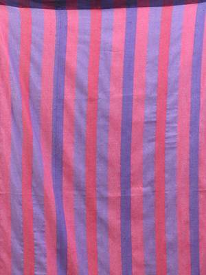 Lavender cotton soft saree with stripe pallu 4