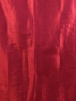 Red and pink dual tone stripe pattern tissue saree with sequin work 4
