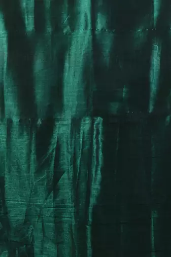 Green shimmer tissue saree with gota patti borders