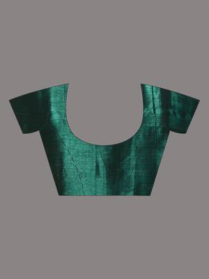 Green shimmer tissue saree with gota patti borders 5
