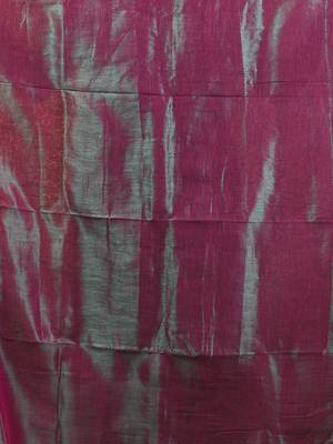 Mulberry shimmer tissue saree with gota patti borders 4