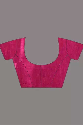 Pink shimmer tissue saree with gota patti borders