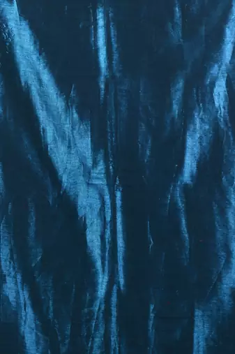 Sapphire blue shimmer tissue saree with gota patti borders