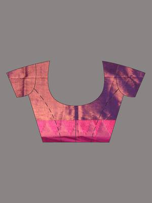 Violet tissue soft saree with temple borders 5