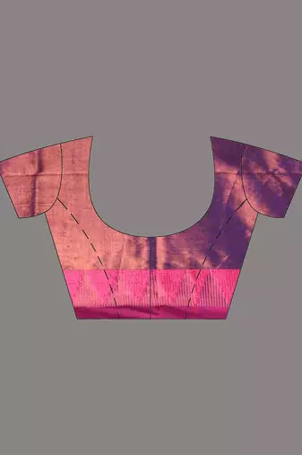 Violet tissue soft saree with temple borders