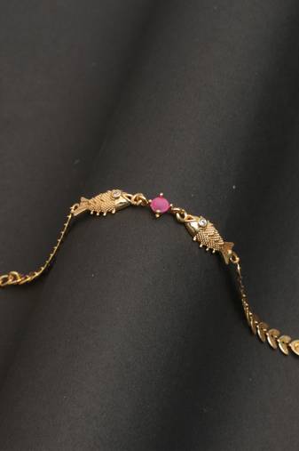 Pink Gold plated copper bracelet