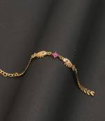 Pink Gold plated copper bracelet