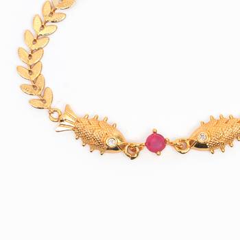 Pink Gold plated copper bracelet 4
