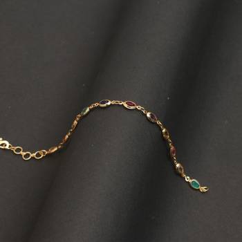 Multicolor Gold plated copper bracelet 1