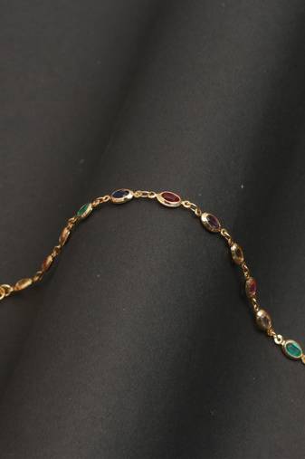 Multicolor Gold plated copper bracelet