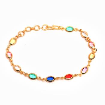 Multicolor Gold plated copper bracelet 2