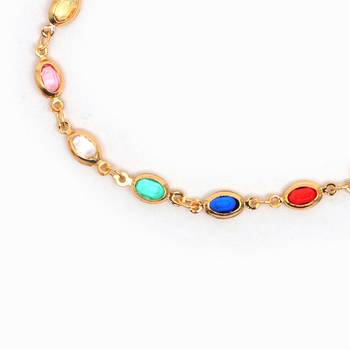 Multicolor Gold plated copper bracelet 3