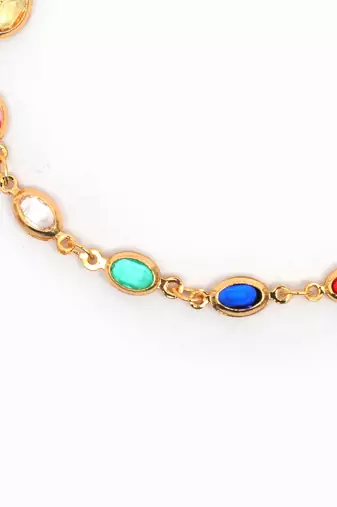 Multicolor Gold plated copper bracelet