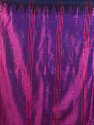 Purple tissue soft saree with temple borders 4