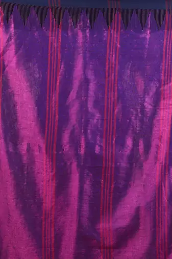 Purple tissue soft saree with temple borders