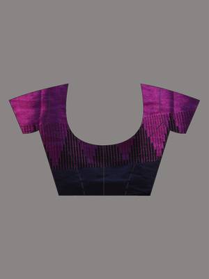 Purple tissue soft saree with temple borders 5