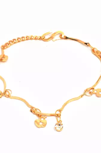 Gold plated copper bracelet