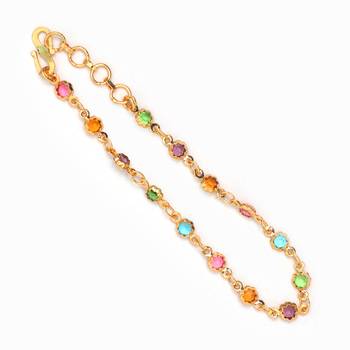 Multicolor Gold plated copper bracelet 3
