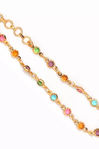 Multicolor Gold plated copper bracelet