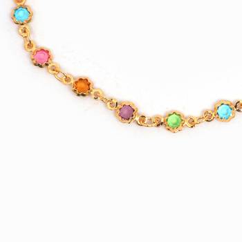 Multicolor Gold plated copper bracelet 4