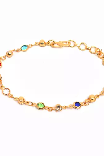 Multicolor Gold plated copper bracelet