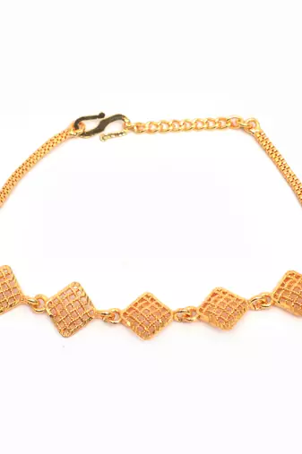 Gold plated copper bracelet