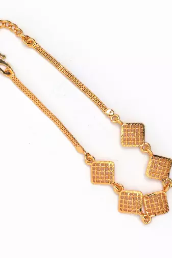 Gold plated copper bracelet