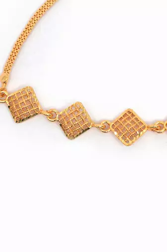 Gold plated copper bracelet