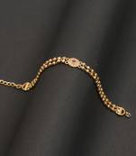 Gold plated copper bracelet