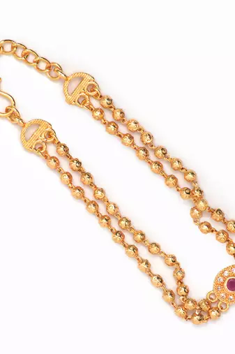 Gold plated copper bracelet