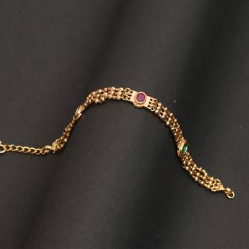 Multicolor Gold plated copper bracelet 1