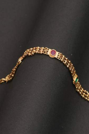 Multicolor Gold plated copper bracelet