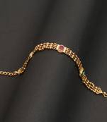 Multicolor Gold plated copper bracelet