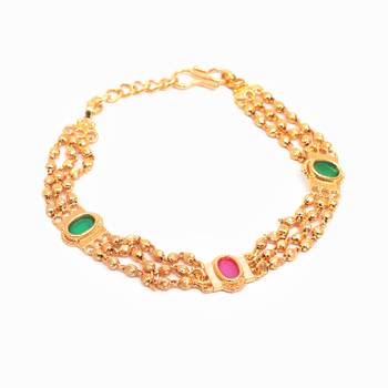 Multicolor Gold plated copper bracelet 2
